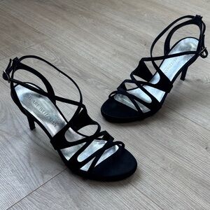 Stuart Weitzman Elegant Black Strappy Heels